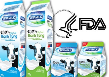 FDA chứng nhận cho Vinamilk được xuất hàng vào Mỹ