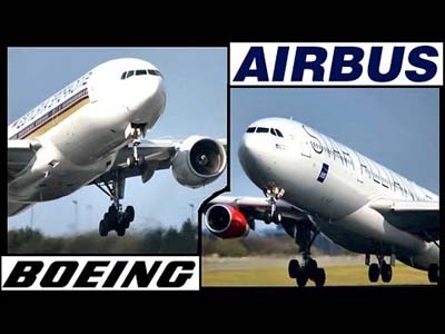 Airbus và Boeing chạy đua trên thị trường hàng không