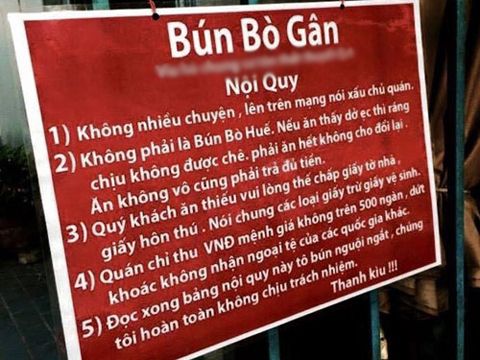 Quán bún bò có quy định lạ dưới góc nhìn marketing