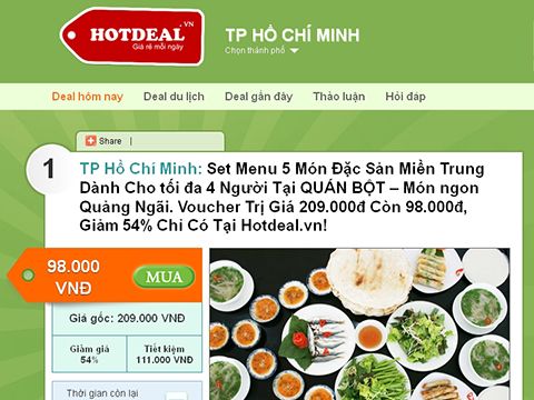 Người Nhật thâu tóm 30% cổ phần của Hotdeal