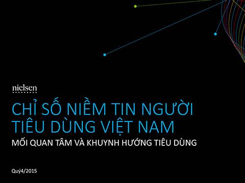 Chỉ số Niềm tin Người tiêu dùng được cải thiện trong quý 4/2015
