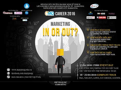 CMO Career 2016 “Marketing, In or Out?”