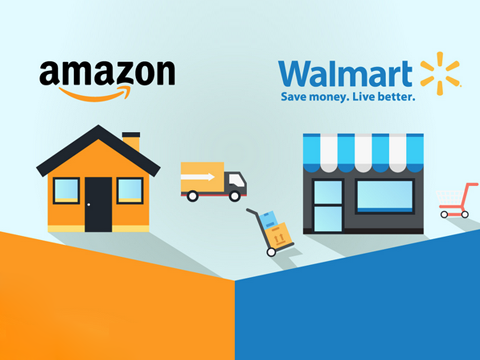 Các nhãn hàng ở Mỹ lao đao vì cuộc chiến giá khốc liệt giữa Amazon và Walmart