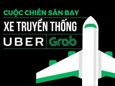 “Miếng bánh” sân bay trong cuộc chiến taxi, Uber, Grab