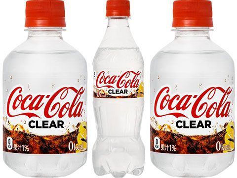 Coca-Cola trong suốt chuẩn bị trình làng ở Nhật Bản