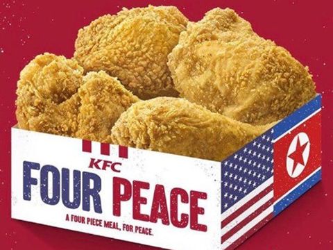 KFC tung gà rán “Four Peace” để chào mừng cuộc gặp lịch sử của Donald Trump & Kim Jong-Un