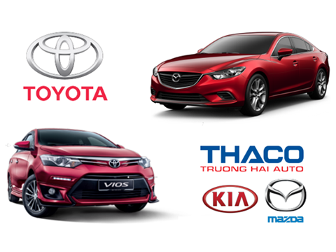Doanh số ô tô tháng 10: Toyota lần đầu vượt Thaco