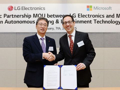 Microsoft và LG ký ghi nhớ cùng phát triển công nghệ ô tô