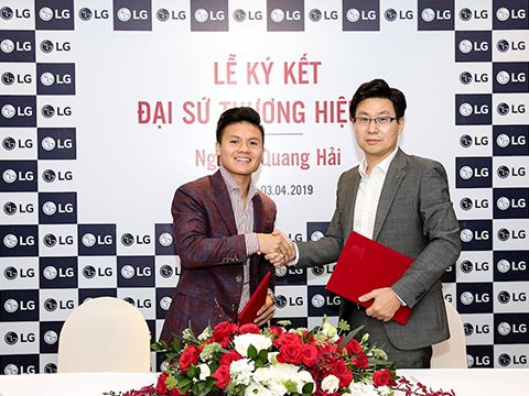Quang Hải tiếp tục là Đại sứ thương hiệu cho LG trong năm 2019