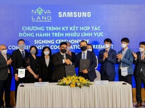 Samsung và Novaland ký kết hợp tác trên nhiều lĩnh vực