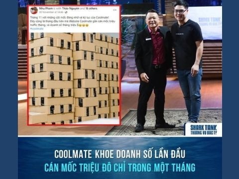 Sau Shark Tank, Coolmate đạt kỷ lục 1 triệu traffic/tháng