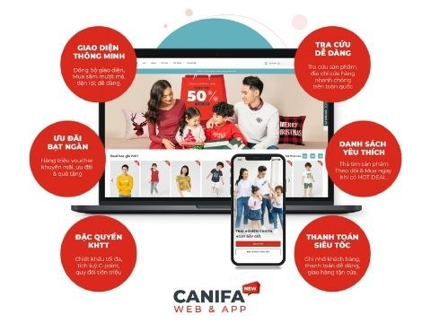 Canifa ra mắt web, app mới với mục tiêu “số hoá” trải nghiệm mua sắm thời trang