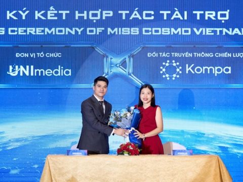 Kompa – đối tác truyền thông chiến lược của cuộc thi Hoa hậu Hoàn vũ Việt Nam – Miss Cosmo Vietnam 2023