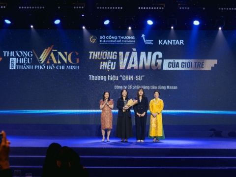CHIN-SU trở thành thương hiệu được giới trẻ yêu thích tại Thương hiệu Vàng TP.HCM