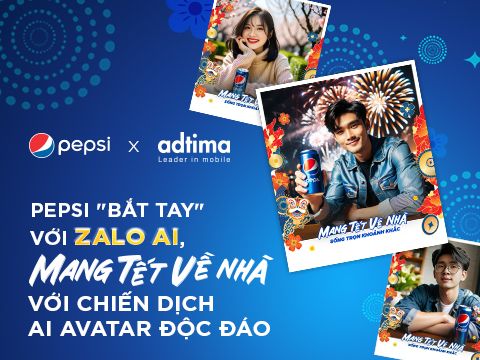 Pepsi “bắt tay” Zalo AI mang Tết về nhà với chiến dịch AI Avatar độc đáo