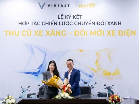 VinFast bắt tay Chợ Tốt, hỗ trợ người dùng đổi xe xăng cũ lấy xe điện mới