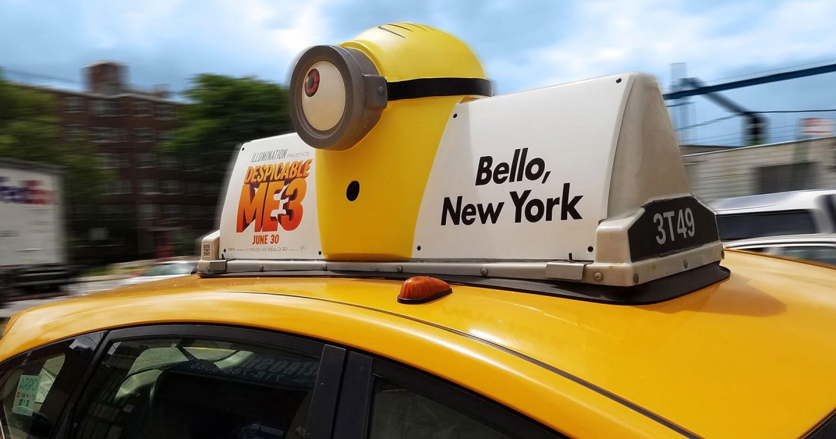Chiến dịch quảng cáo Taxi đầy táo bạo và ấn tượng của Despicable Me 3 tại New York