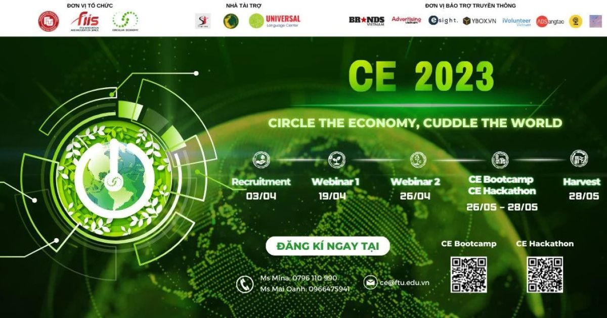 Mở đơn đăng ký chương trình: Kinh tế tuần hoàn – CE Hackathon 2023