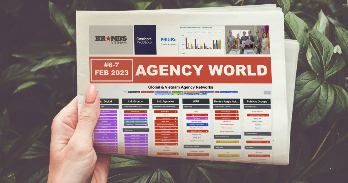 Agency World 6+7/2023: Tình hình kinh doanh năm 2022 của 4 holding company agency, OMG thắng thầu Philips