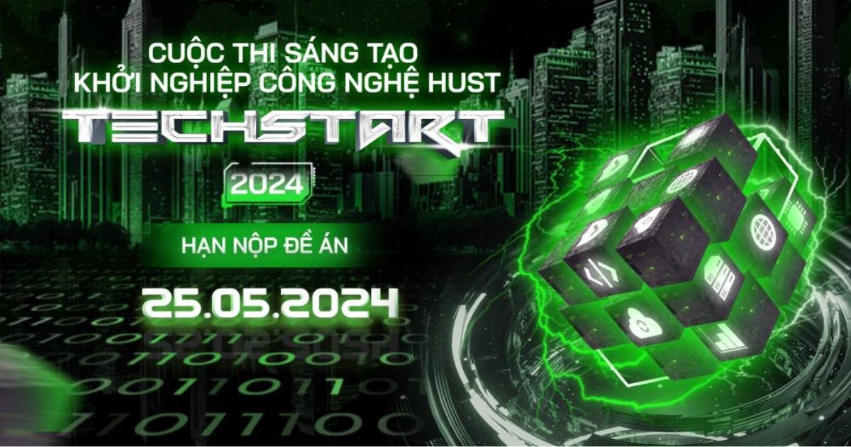 [Hà Nội] Mở đơn đăng ký Cuộc thi Sáng tạo và Khởi nghiệp Công nghệ HUST – TECHSTART 2024