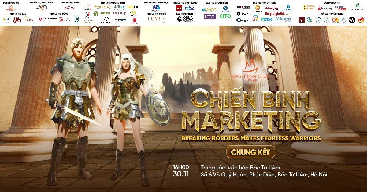 [Hà Nội] Chính thức mở đơn đăng ký tham dự Chung kết cuộc thi Chiến Binh Marketing 2024