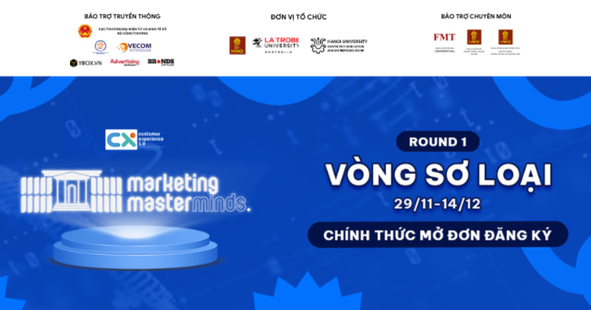 HANU Marketing Masterminds 2024: Chính thức mở đơn đăng ký tham gia Vòng 1
