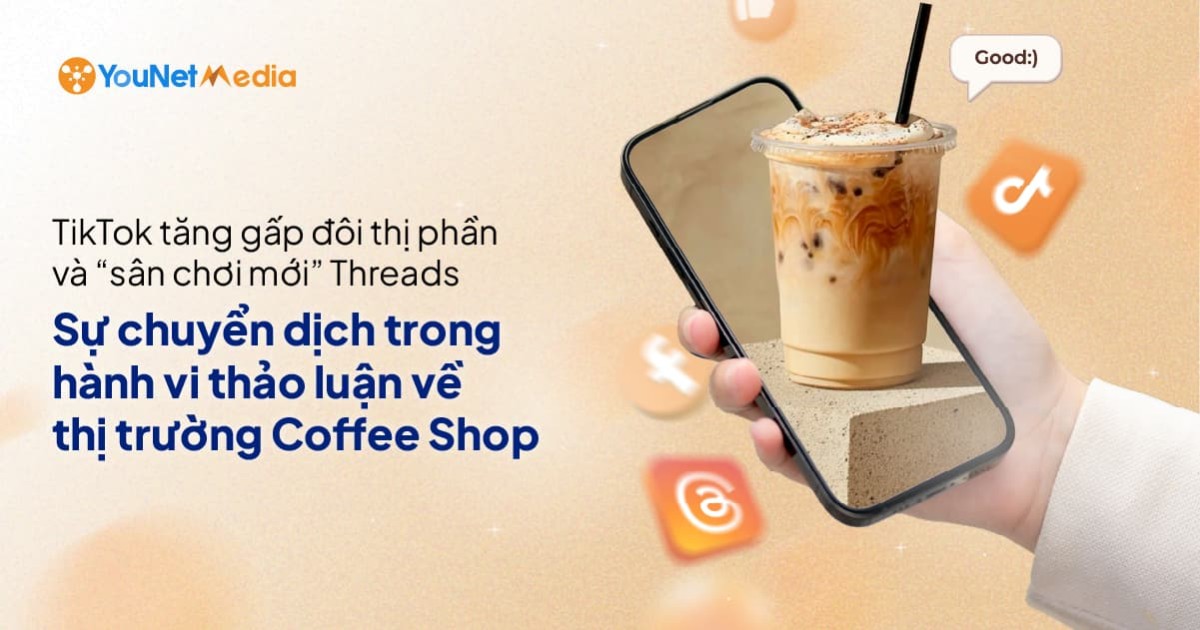 TikTok và Threads: Không gian thảo luận cho người dùng và các thương hiệu Coffee Shop được mở rộng