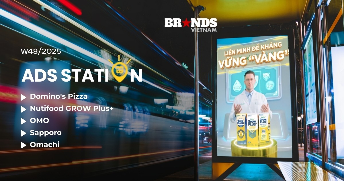 Ads Station W48/2025: Dominos Pizza kỷ niệm 15 năm ra mắt tại Việt Nam, OMO quảng cáo nước giặt với bối cảnh chạy bộ