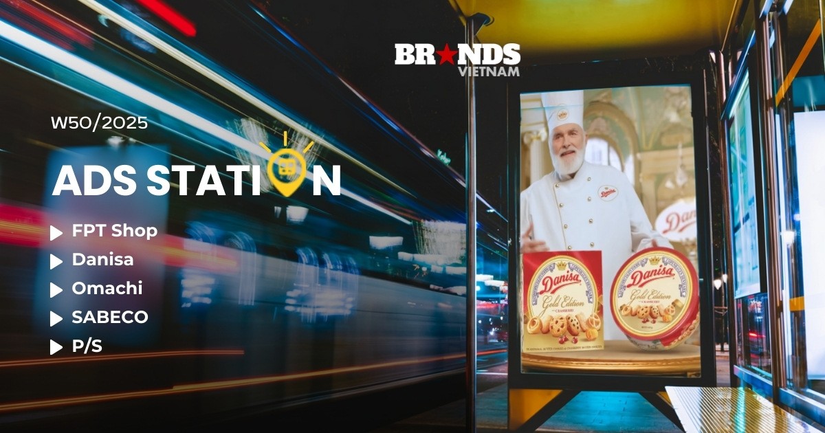 Ads Station W50/2025: Danisa, SABECO, Omachi tung quảng cáo Tết 2026