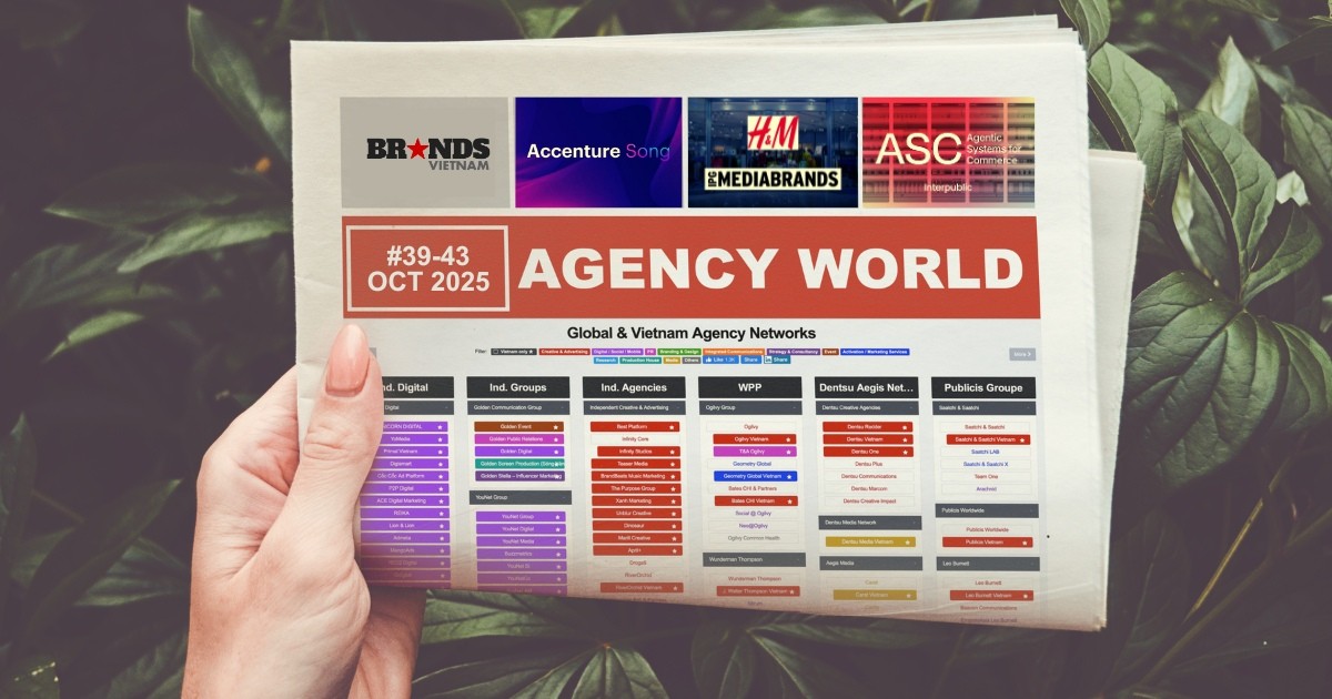 Agency World T10/2025: Accenture Song “soán ngôi” WPP, H&M bổ nhiệm agency mới tại 6 thị trường APAC