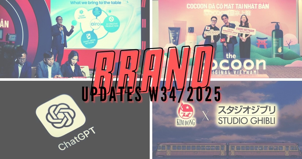 Brand Updates W34/2025: Cocoon ra mắt thị trường Nhật Bản; KIDO lập liên doanh AI, “lấn sân” sang lĩnh vực công nghệ sáng tạo