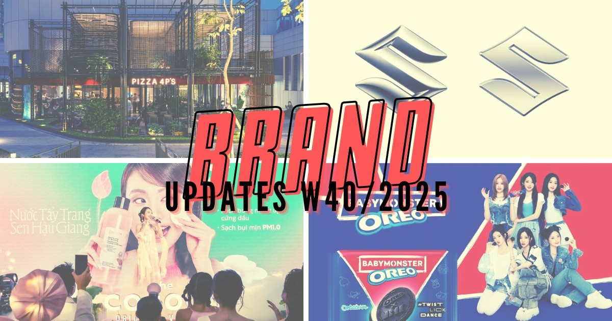 Brand Updates W40/2025: Pizza 4P’s chuẩn bị mở cửa hàng đầu tiên ở Mỹ, Suzuki ra mắt logo mới