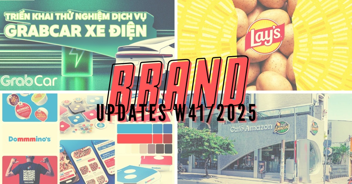 Brand Updates W41/2025: Grab thử nghiệm dịch vụ gọi ô tô điện, Lay’s và Domino’s Pizza ra mắt bộ nhận diện mới