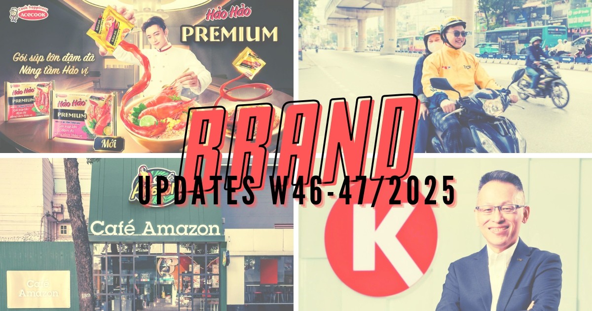 Brand Updates W46-47/2025: Acecook ra mắt Hảo Hảo Premium, Café Amazon âm thầm rút khỏi thị trường Việt Nam