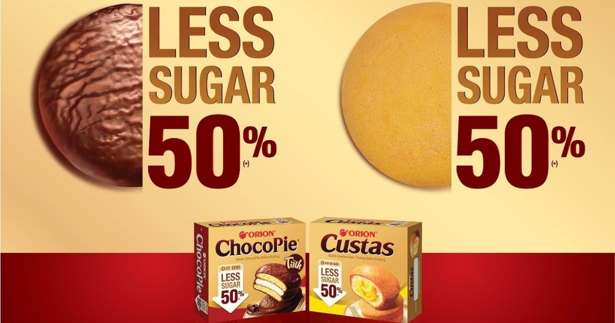 Orion ra mắt ChocoPie và Custas Less Sugar