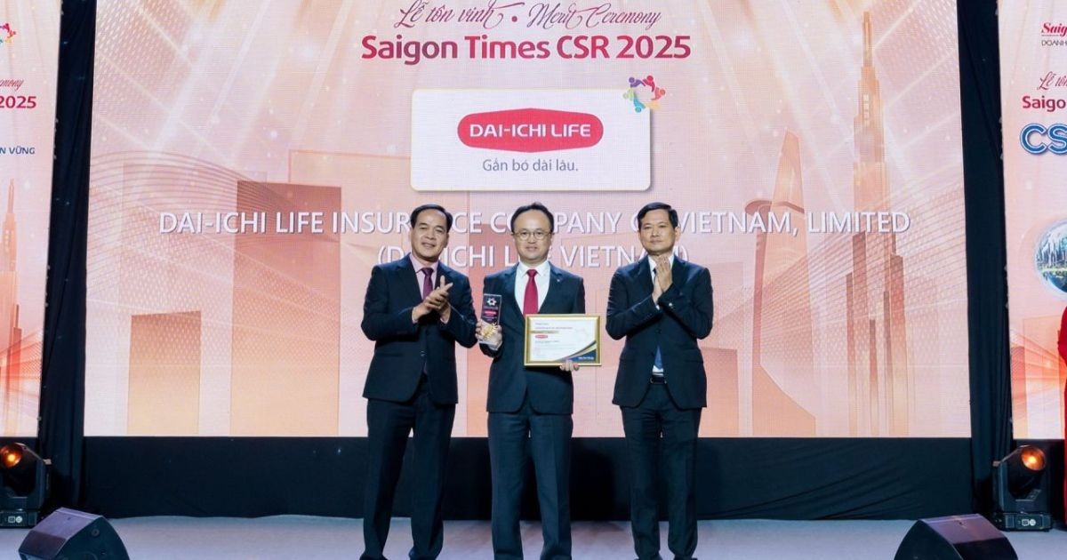 Dai-ichi Life Việt Nam được vinh danh “Doanh nghiệp Vì Cộng đồng - Saigon Times CSR” lần thứ 7