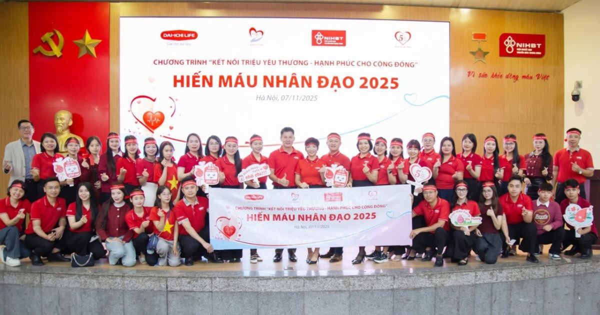 Dai-ichi Life Việt Nam tiếp tục triển khai Chương trình Hiến máu nhân đạo 2025 tại TP. Hà Nội