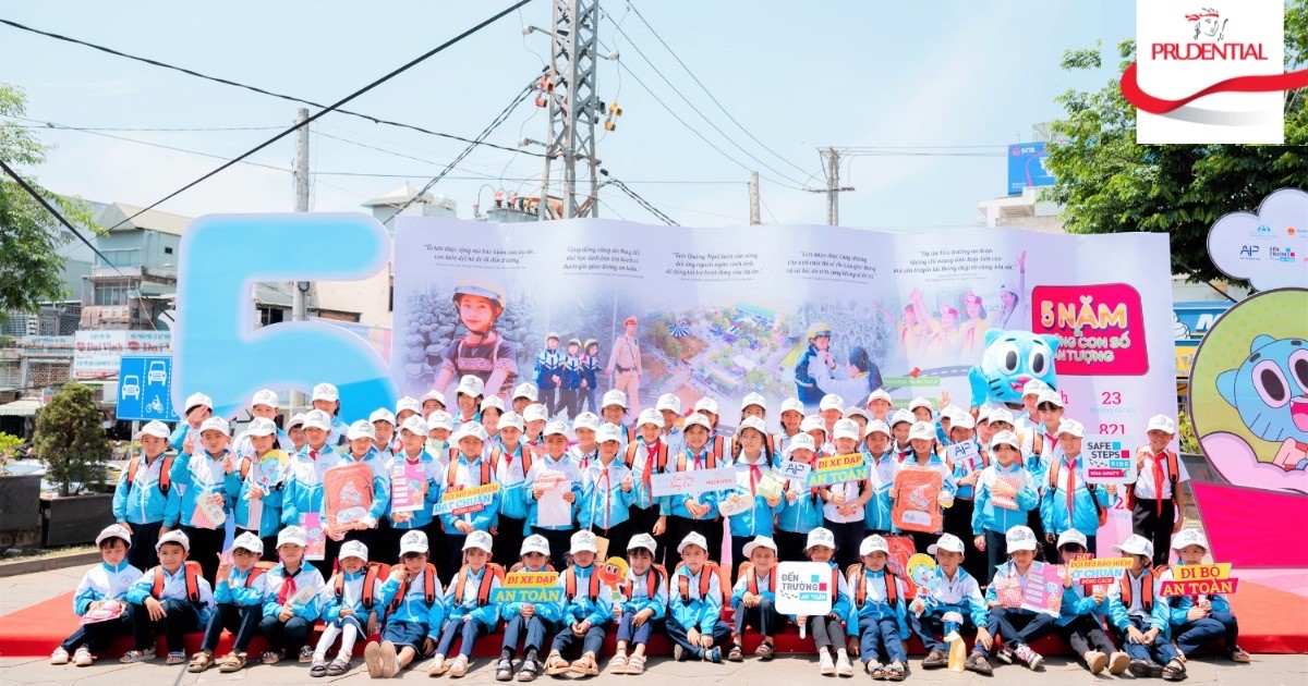 Prudential tổng kết 5 năm triển khai dự án “Đến Trường An Toàn”