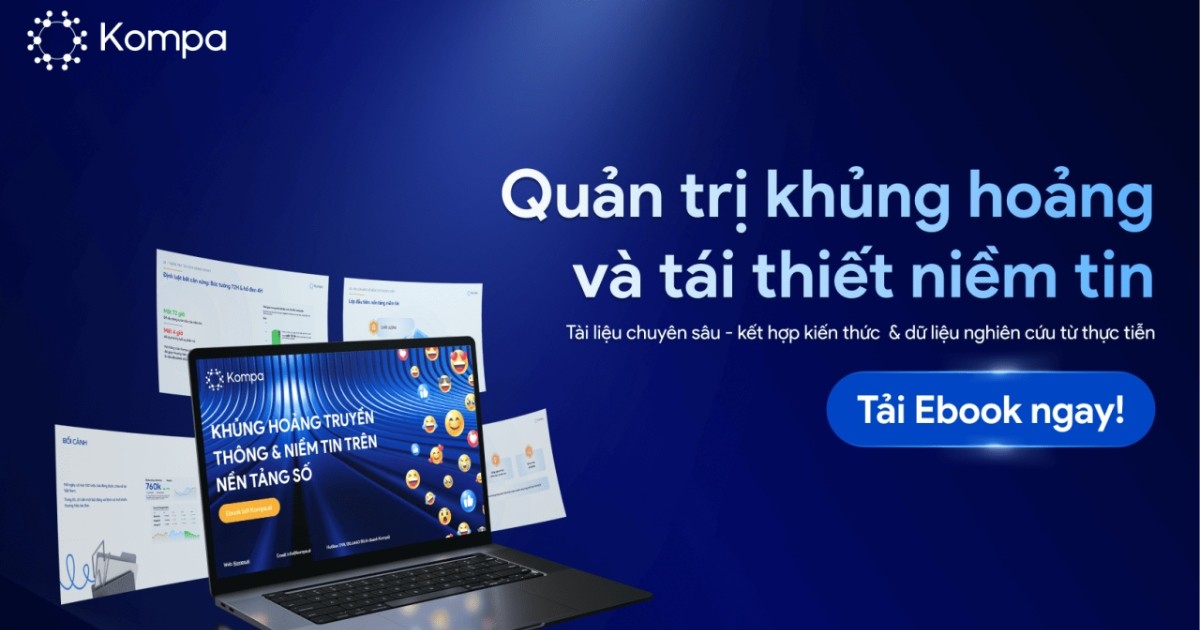 Kompa ra mắt e-Book “Quản trị khủng hoảng truyền thông và Tái thiết niềm tin trên nền tảng số”
