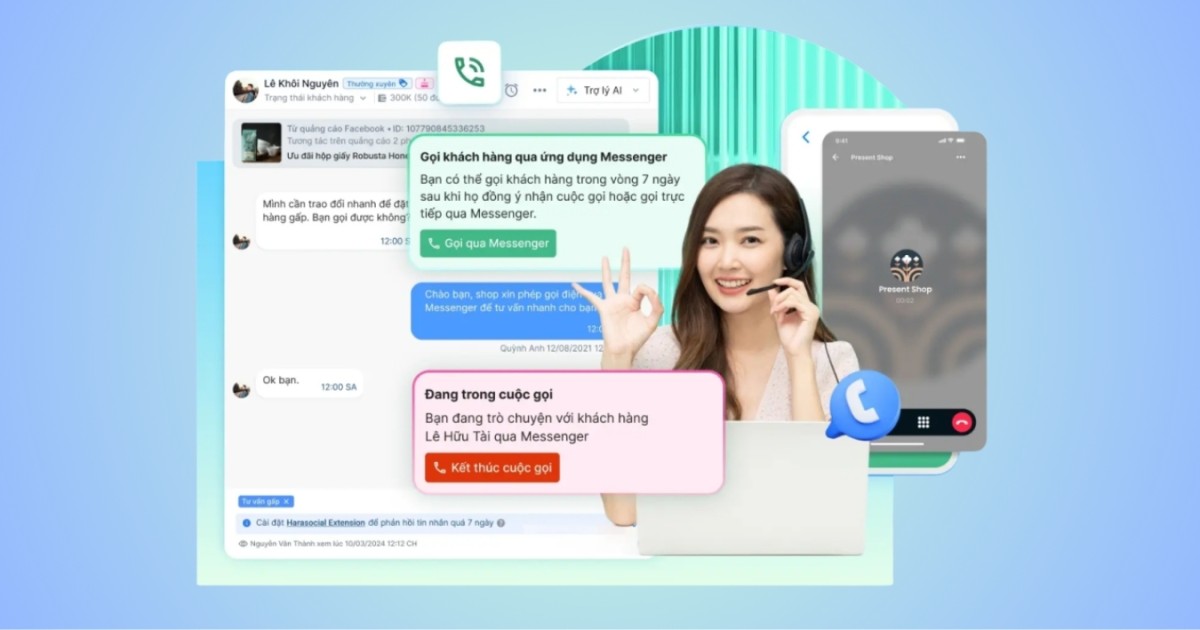 Facebook ra mắt tính năng gọi điện thoại trực tiếp Facebook Business Calling trên Haravan