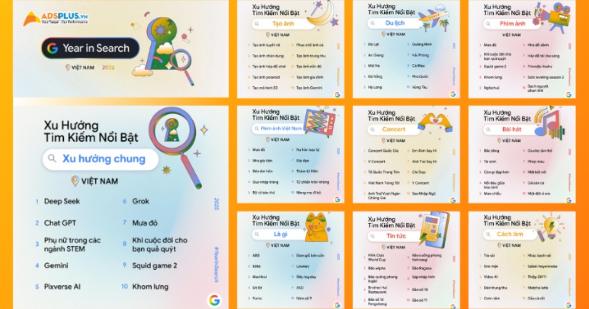 Google Year in Search 2025: Xu hướng tìm kiếm phản ánh cách người Việt tiếp cận thông tin
