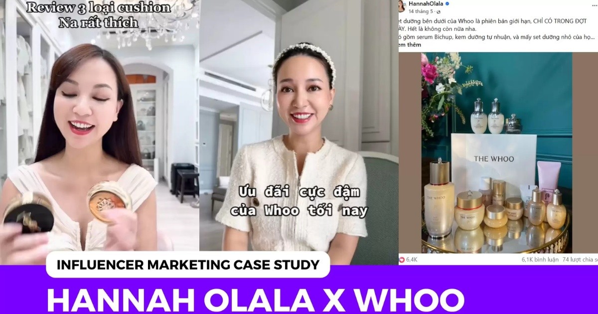 HannahOlala × Whoo: Đẳng cấp hợp tác Influencer dài hạn