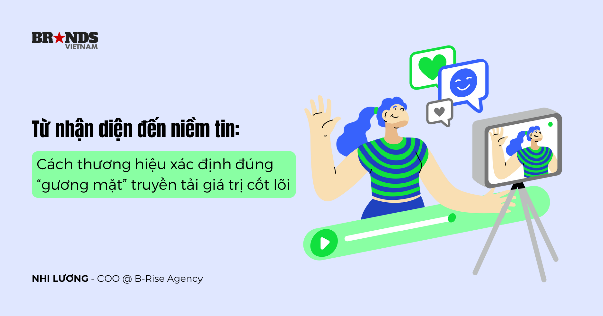 Từ nhận diện đến niềm tin: Cách thương hiệu xác định đúng “gương mặt” truyền tải giá trị cốt lõi
