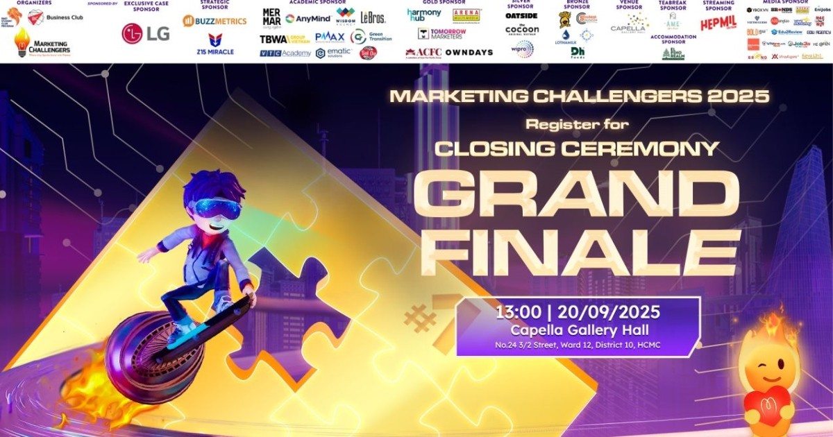 Marketing Challengers mùa 13 chính thức mở đơn đăng ký tham dự Lễ Chung kết