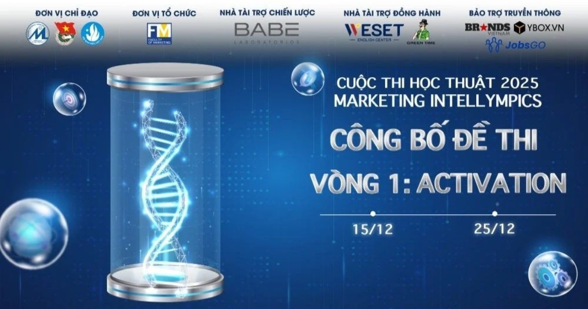 Cuộc thi học thuật Marketing Intellympics 2025 chính thức công bố đề thi