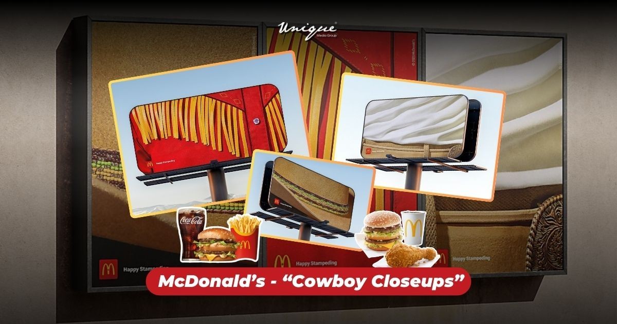 McDonald’s với chiến dịch “Cowboy Closeups” và bài học lớn về sự tinh tế trong quảng cáo OOH