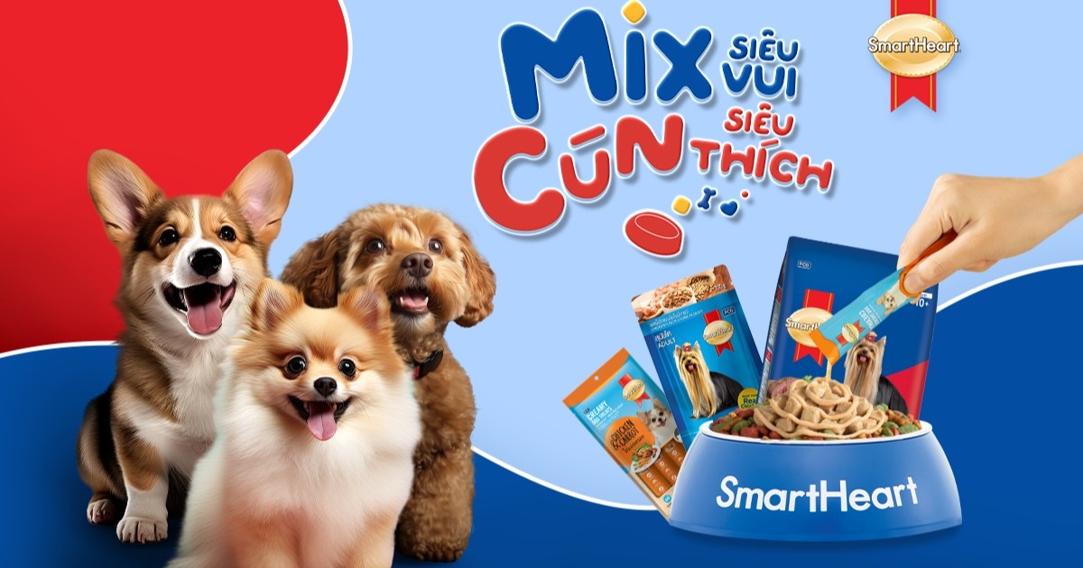 SmartHeart: Bữa ăn đủ chất và mới lạ mỗi ngày với chiến dịch “Mix siêu vui – Cún siêu thích”