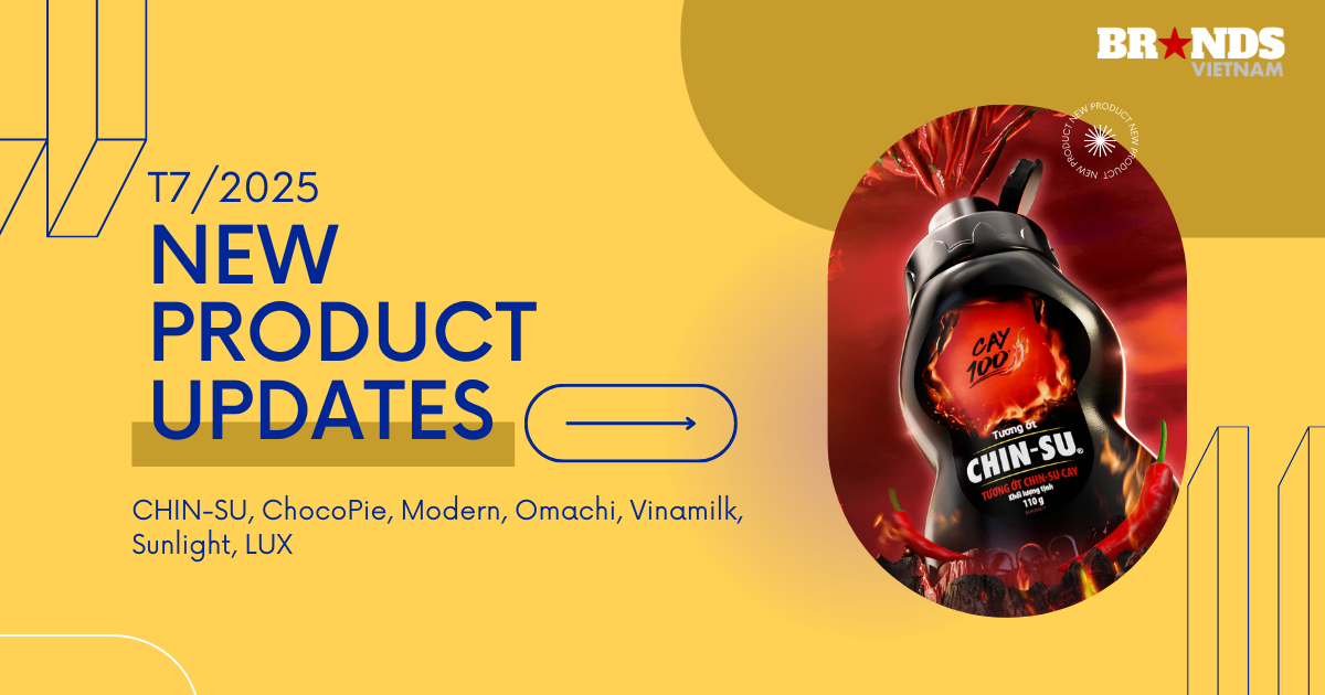 New Product Updates T7/2025: Tương ớt CHIN-SU Cay 100, ChocoPie vị Cola Chanh và Mì ly Modern Xtreme
