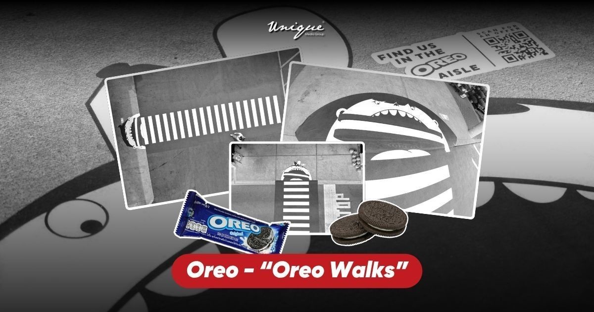Ý tưởng Marketing du kích sáng tạo của OREO mang đến trải nghiệm bất ngờ ngay trên vạch qua đường