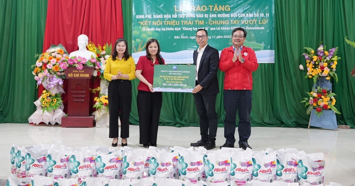 P&G Việt Nam chung tay hỗ trợ khẩn cấp cho cộng đồng bị ảnh hưởng bởi bão lũ